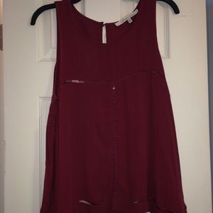 Cute burgundy top - cold shoulder